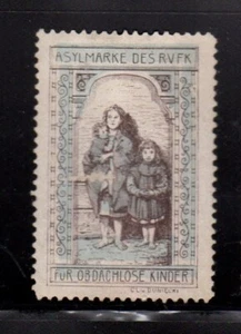 Austrian Charity Fundraising Stamp - RVFK Asylum Stamp for Homeless Children - Picture 1 of 1