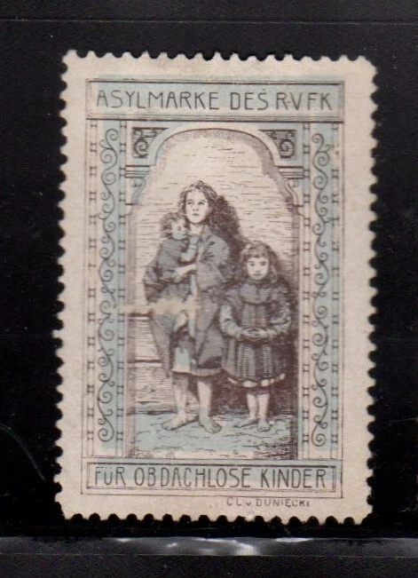 Austrian Charity Fundraising Stamp - RVFK Asylum Stamp for Homeless Children - Image 1 of 1