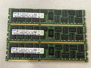 SAMSUNG 24GB(3X8GB) 2RX4 PC3-10600R SERVER MEMORY M393B1K70DH0-YH9 - Picture 1 of 3