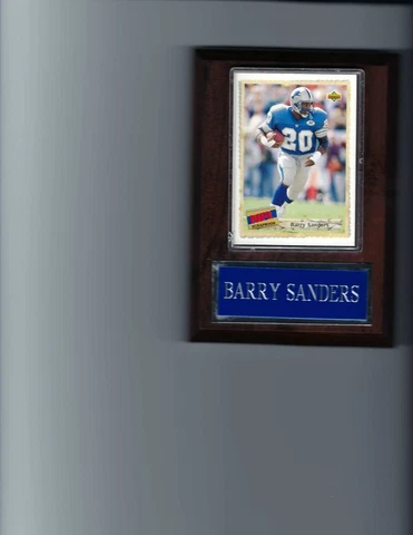 BARRY SANDERS PLAQUE DETROIT LIONS FOOTBALL NFL C7 Cover