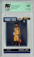 Maxwell Lewis 2023 Panini Instant #DN-31 NBA Draft Rookie Card PGI 10
