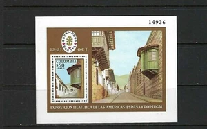 ESPAMER.  12 OCTUBRE 1978  S/ SHEET  ''APSE OF CARMELITE''   COLOMBIA     - Picture 1 of 2