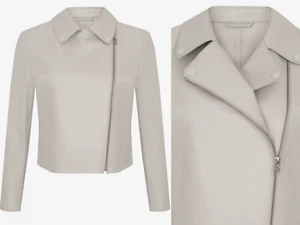 Sly010 Iconic Women's Musthave Basic Cropped Biker Jacket Blouson New S - Picture 1 of 12