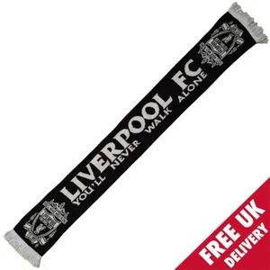 Sciarpa Liverpool FC Jacquard Ufficiale - YNWA - Stemma Nero - Foto 1 di 4