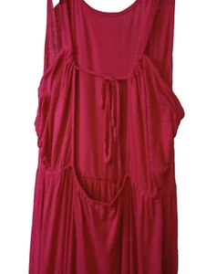 Ann Taylor LOFT Linen Dress Size Large Pink Maxi Long Sundress Boho Lightweight - Picture 1 of 7