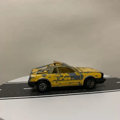 Majorette Lancia Monte Carlo 1/50 #285 Yellow Made In France VTG, As-Shown Rough - Image 1 of 4