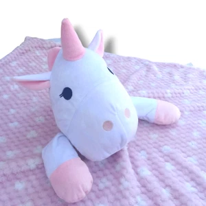 Sam Salem & Son Pink Unicorn Lovey Security Blanket-Minky Fabric-Soft-30"x30" - Picture 1 of 10