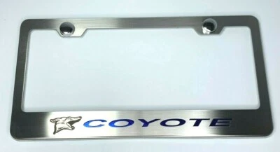 Рама номерного знака для Coyote Mustang 5.0 с синим углеродным волокном (премиум) - Изображение 1 из 4