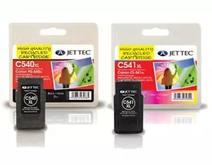 Cartucce di inchiostro nero e colore Jettec C-540XL e C-541XL PG540 CL541 - Foto 1 di 1