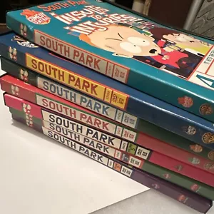 South Park Volume 2,3,5 Total Of 7 DVD’s Timmay Crappy Christmas Charlie Manson - Foto 1 di 8