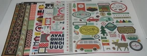 LOT WILD LIFE CAMP ANCHOR MICKEY MOUS 12X12 ELEMENT STICKERS SHEET ECHO PARK G45 - Picture 1 of 9