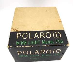 Vintage POLAROID camera Wink Light - Vintage Model 250 w/box UNTESTED - Picture 1 of 10
