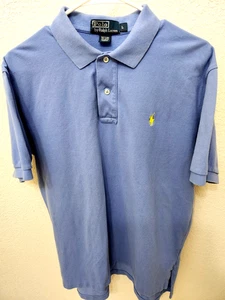 POLO Ralph Lauren Men's Shirt Short Sleeve Light Blue 100% Cotton - Picture 1 of 3