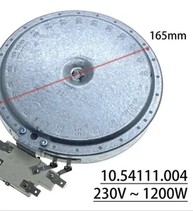 EGO 10.54111.004 Ceramic Hob Hotplate Parts Heating Element 230V~1200W 165mm - Picture 1 of 6