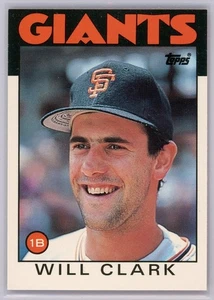 1986 Topps Traded Will Clark Rookie Rc Karte MLB San Francisco Giants NL MVP - Bild 1 von 1