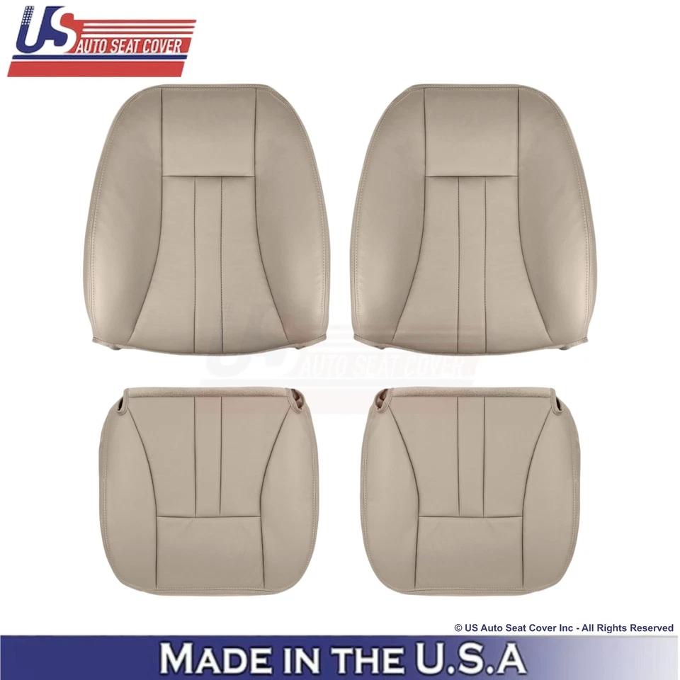 2004-2007 For Chrysler Town & Country Leatherette Front Covers Light Greystone - Image 1 of 4