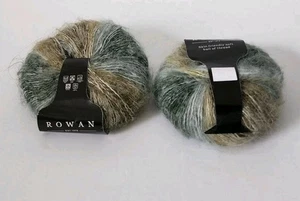 Rowan, grün & gold Menge 2 Knäuel Seide, Mohair Garn - Bild 1 von 7