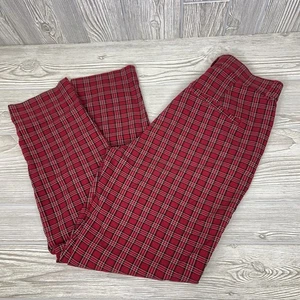Pantalone Hollister ultra alto rosso a quadri junior taglia media elasticizzato - Foto 1 di 12