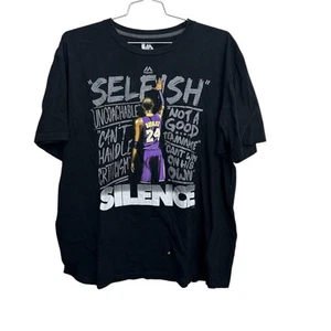 Majestic Kobe Bryant "Silence" Grafik T-Shirt Herren 2XL schwarz NBA - Bild 1 von 7