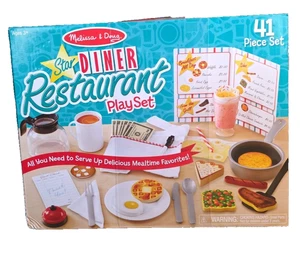 Juego de restaurante Melissa and Doug Star Diner 41 piezas - Nuevo en caja Edad 3+ - Imagen 1 de 4