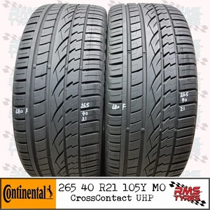265 40 R 21 x2 Continental 105Y MO 5.8-6.7 mm Part Worn Used Tyres 26540R21x2 - Picture 1 of 17