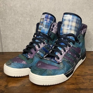 Adidas Jeremy Scott High Cut Denim Schuhe Herren US 11 Logo Stylisch Sneaker Selten - Bild 1 von 9