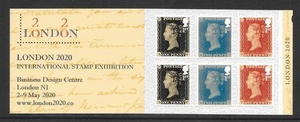 GB 2020 London International Stamp Exhibition (6 x 1st NVI) booklet SG MB21 MNH - Picture 1 of 1
