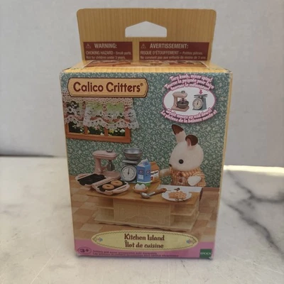 Calico Critters Kitchen Island Casa de Muñecas Muebles Accesorios Set - Caja dañada Foto 1 de 4
