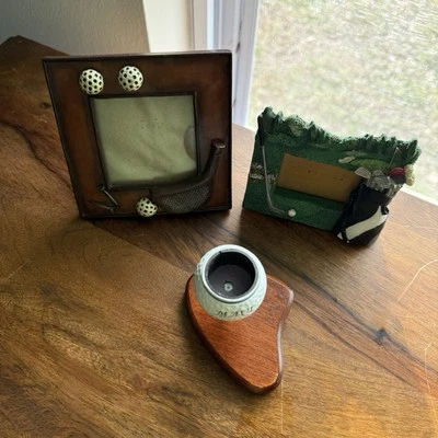 Lote de 3 marcos de resina de tamaño de imagen de 3,5" x 5" con tema de golf y pelota de golf Maui Foto 1 de 4