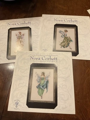 3 Pixie Couture Collection By Nora Corbett Cross Stitch Charts Ivy Fern Lilly - Image 1 of 4