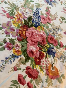 RARE Ralph Lauren Floral Fabric 6 Yards By 51.5 Width Boquet Minor Flaws - Picture 1 of 10