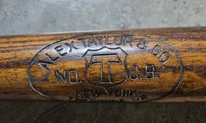 Vintage 1920s-30s Alex Taylor & Co., New York. Decal Bat. NO. C.B. - Picture 1 of 13