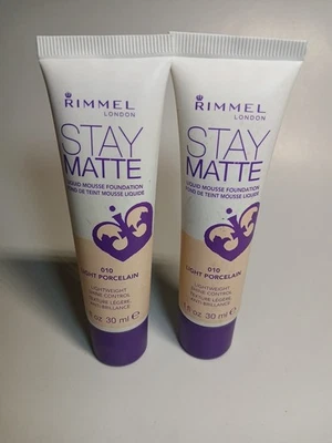 Rimmel Stay Matte Foundation Light Porcelain, 1 fl oz Set Of 2 Liquit Mousse - Image 1 of 4