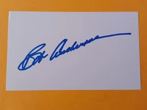 Bob Anderson (d. 2015) Signed Index Card - Cubs, Tigers - D - Picture 1 of 1