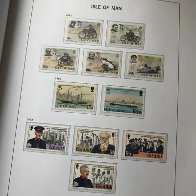 Isle of Man MINT MNH Stamps 1982 / 1983  SEE PHOTO PAGE M18 Sets 3 Incl TT - Image 1 of 3
