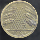 1924 A Niemcy 5 fenigów emerytalnych / fenigów moneta KM # 32 - Scarce Mintage