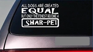 Shar-pei equal Sticker *G737* 8" vinyl chinese dog training breeding book - Picture 1 of 1