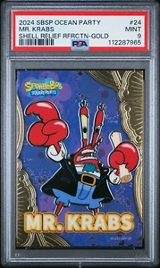 2024 WONDERCARD SPONGEBOB SQUAREPANTS SERIES 2-OCEAN PARTY GOLD #24 MR. KRABS - Picture 1 of 4