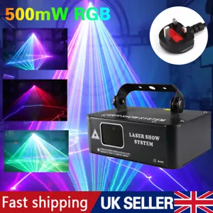 3D Animation RGB Laser Projector Beam Scanner Light DMX Stage Disco Party Light - Picture 1 of 7