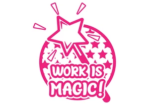Work Is Magic - School Teacher Stamp - Picture 1 of 72