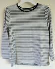 Brand New Tea Collection Jet Black Striped Layering Top Size 8