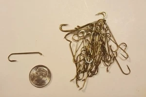 Fly Tying Hooks QTY -50 size 10 Streamer 6X Long Heavy Wire Bronze Down-Eye Hook - Picture 1 of 1