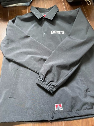 Giacca Coach BEN DAVIS 3L Nylon Nero SAN FRANCISCO Stampa Posteriore Logo Abbigliamento da Lavoro