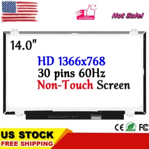 14" HD for Dell Vostro 14 3491 3490 3481 3480 3478 3468 LCD Screen Display 30Pin - Picture 1 of 1