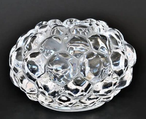 LARGE VINTAGE ORREFORS ANNE NILSSON RASPBERRY VOTIVE CANDLE HOLDER MARKED EX CON - Picture 1 of 3