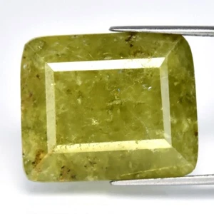 💎 26.44ct 18.8x15.5mm Cushion Natural Green Grossular Garnet - Africa Gem - Imagen 1 de 4