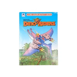 Vintage Dino Riders Color & Activity Book #1195 The Power of The Dinosaurs - Picture 1 of 7