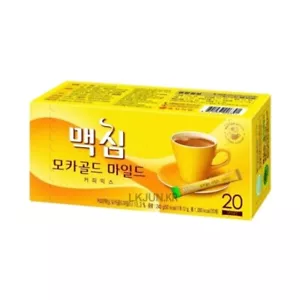 Dongsuh Maxim Mocha Miscela caffè delicato oro bevanda alimentare coreana 12 g x 20 bastoncini - Foto 1 di 6