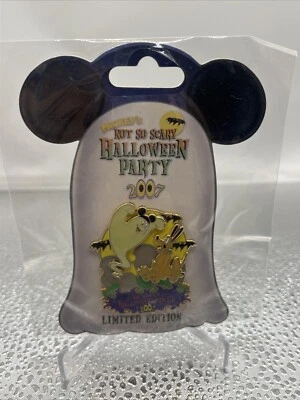 PIN EN TARJETA PLUTO DISNEY WDW MICKEY'S NOT SO SCARY HALLOWEEN PARTY 2007 LE 2000 Foto 1 de 4