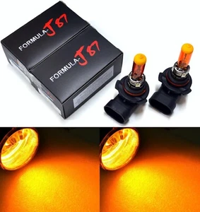 Halogen 9006 HB4 100W Ámbar Naranja Dos Bombillas Luz Niebla Stock Plug Play Reemplazar OE - Imagen 1 de 13